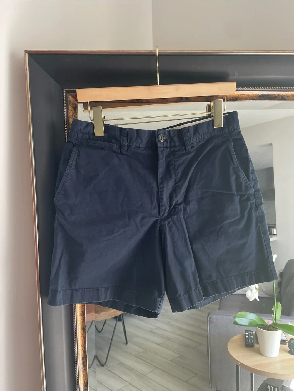 J. Crew Navy Flat-Front Men's Shorts